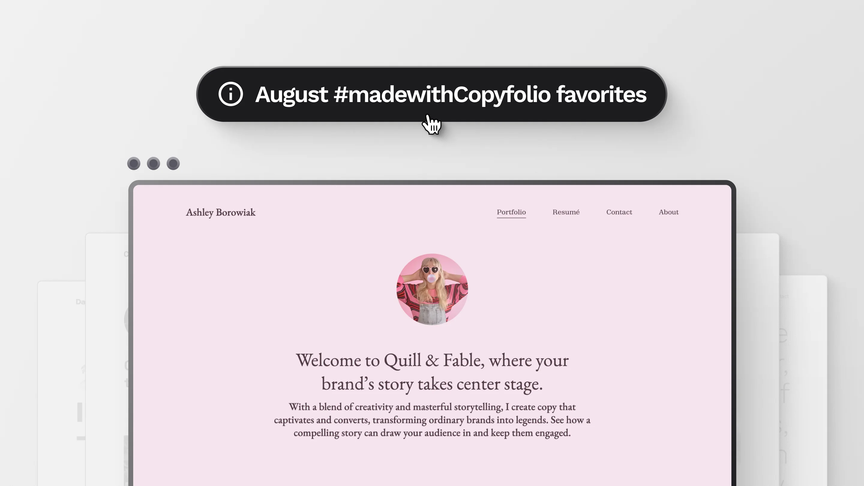 Cover for post #madewithCopyfolio: 2024 August favorites