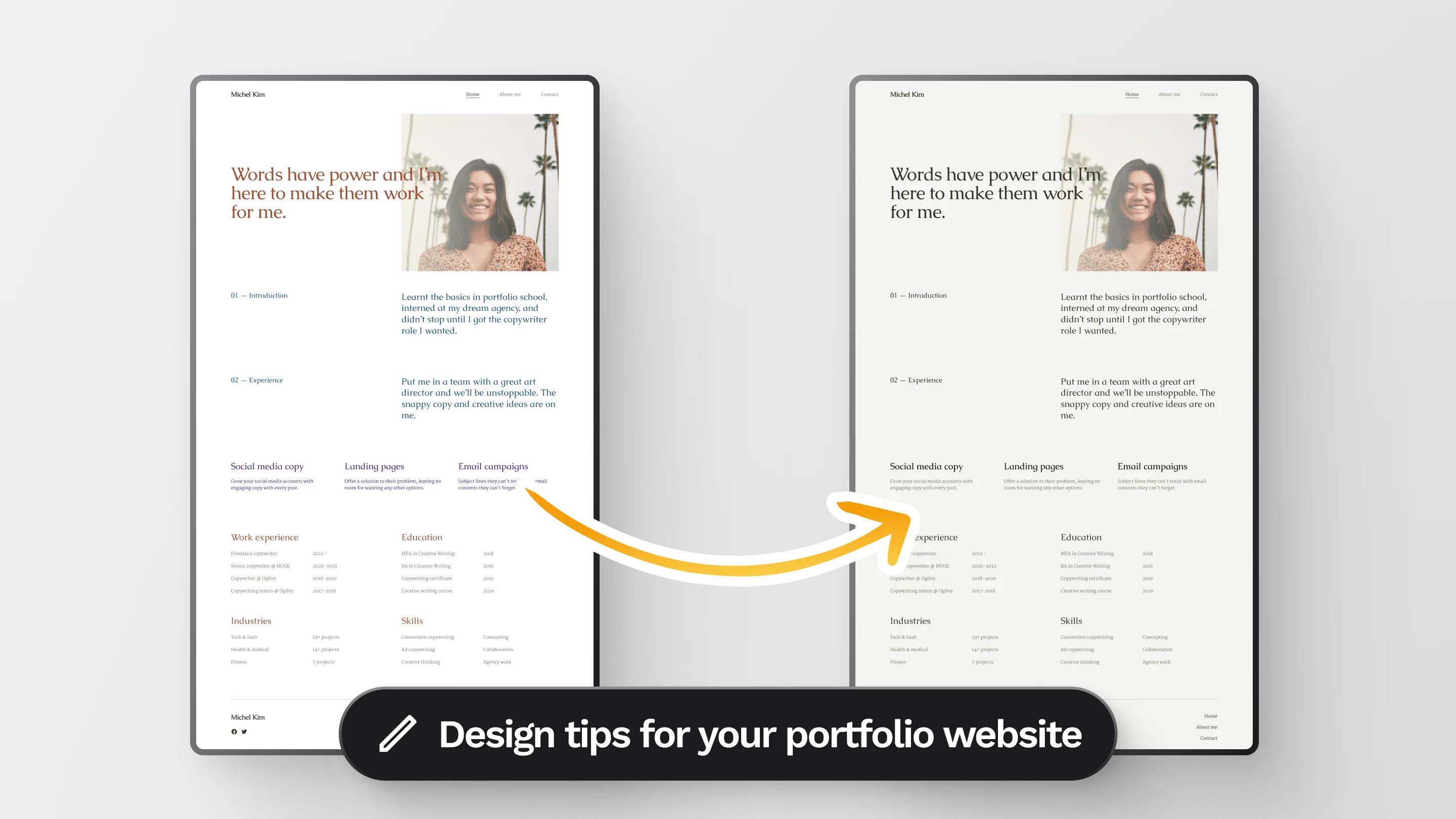 Cover for post 5 Portfolio Design Tips for a Consistent Website Design