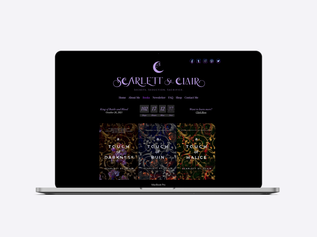 The website of Scarlett St. Clair, author of the best-selling Hades x Persephone series.
