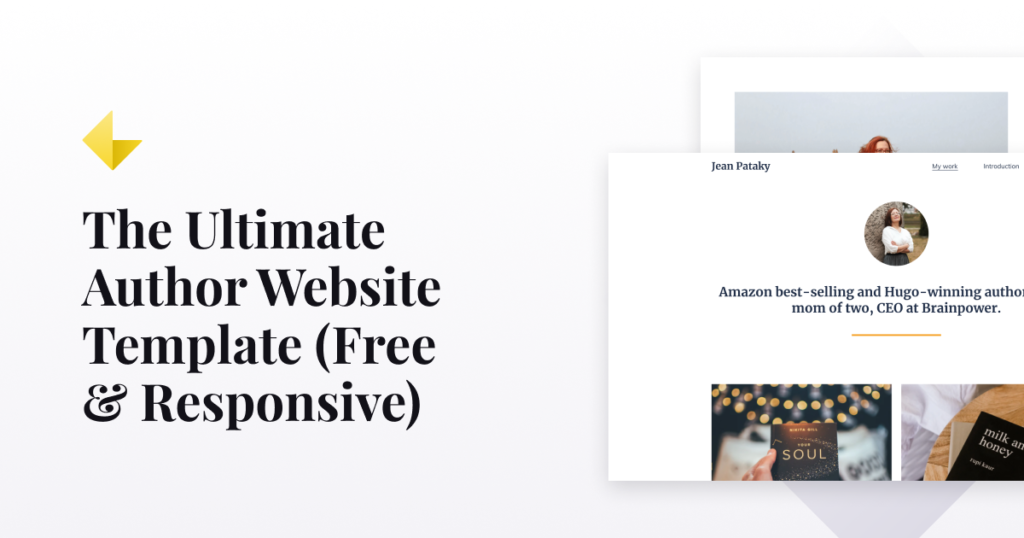 The ultimate author website template (free & responsive)